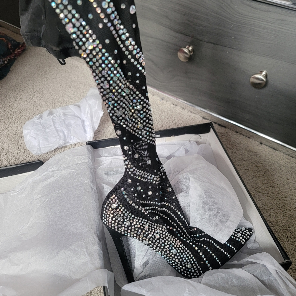 Rhinestone boots